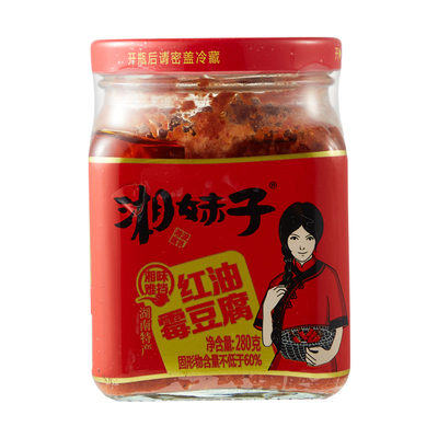 Тофу Xiangmeizi в красной масляной форме 280г/бутылка
