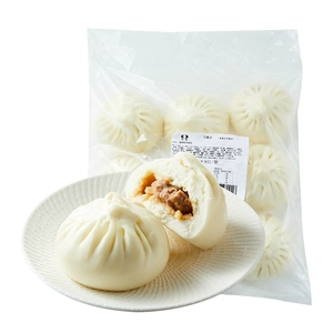 [【半成品】扬州特色肉包115g*9只/袋]