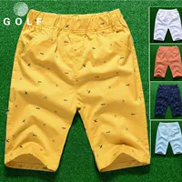 Quần golf trẻ em quần áo trẻ em áo giản dị nam và nữ năm điểm quần quần thể thao golf mùa hè - Thể thao sau bộ quần áo gió nam adidas