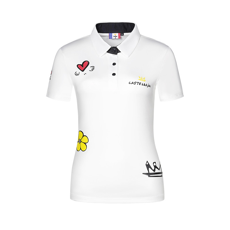 Whitegolf female Short sleeve T-shirt new pattern ventilation Quick drying female clothing elastic force Self cultivation Show thin jacket GOLF Jersey