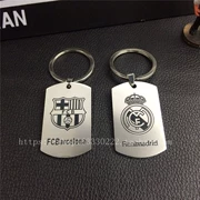 Đội bóng Barcelona Real Madrid móc khóa Barcelona Messi số 10 C Ronaldo số 7 mặt dây chuyền bóng đá người hâm mộ cung cấp - Bóng đá