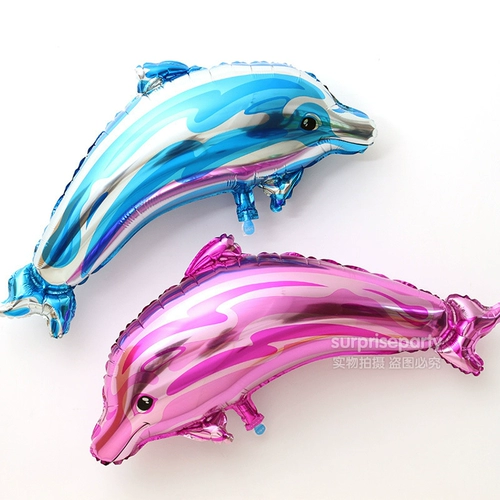 Мультяшный детский воздушный шар, вечернее платье, дельфин, подарок на день рождения