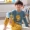 Cartoon Boy Pyjama Mùa hè dài tay Cotton Big Boy Boy Girl Dịch vụ nhà trẻ em Set Crayon Shinchan