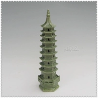 Значение -for -money Рекомендация Jingdezhen Ceramics Antique Green Glaze Pagoda Скульптура фарфоровые фарфоровые артефакт артефакт башня