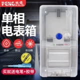 Penghui однофазная заглушка -н -карта с предоплатой электрической измерительной коробки прозрачная электрическая коробка с электрическим счетчиком.