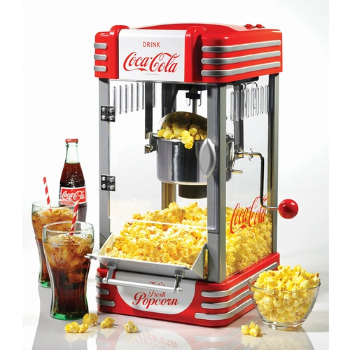 Cocacola American подлинная коммерческая автоматическая попкорн Машина Хозяйство Электрическая кукурузная кастрюль