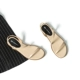 Island custom 2019 hè mới sandal đế bằng nữ thấp gót đơn giản với giày đế bệt đế bệt - Sandal
