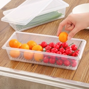 Tủ lạnh gia đình hộp lưu trữ hộp lưu trữ thực phẩm hình chữ nhật với rau nhà bếp cung cấp trái cây lưu trữ với hộp nắp - Đồ bảo quản