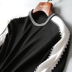 Ý thể thao giản dị dày Merino đầy đủ len nam màu sắc tương phản vòng cổ áo len áo len DAZ450 Áo len