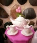 Phụ kiện búp bê 6 điểm - bộ ấm trà công chúa bộ ấm trà 5 bộ phòng tắm búp bê
