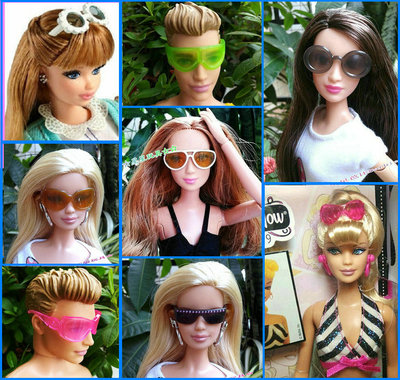 taobao agent New Pattoo Doll Accessories Glasses ST Supermodel FR PP Meizhi Momoko Lijia Kaili sunglasses swimmot