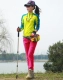 Женщина 7586 Huangguo Green Olde+модернизированное издание Rose Red брюки