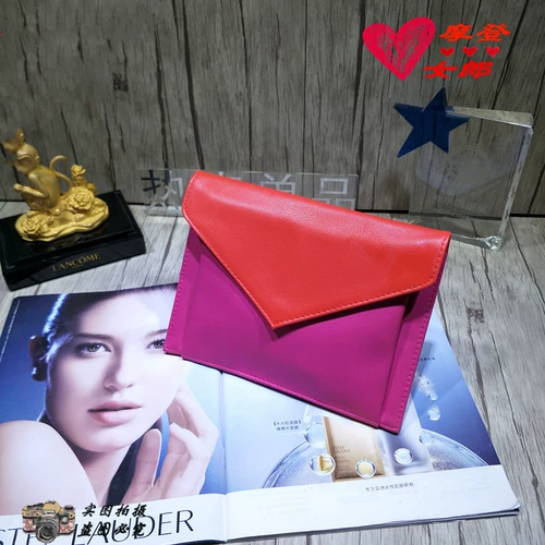 Розовые двухцветные румяна, модная портативная маленькая сумка клатч, косметичка, кошелек, новая коллекция