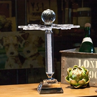 Хрустальная винная стойка с алмазной подарочной коробкой