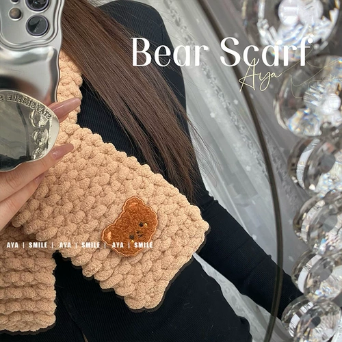 Милая трехмерная сумка ручной работы, универсальный шарф, с вышивкой