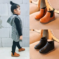 Martens, демисезонные детские ботинки для мальчиков, флисовые короткие сапоги, 2023