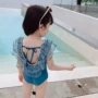 Đồ bơi bé gái 2019 mới Hàn Quốc in hình trẻ em dễ thương bikini mùa hè Nữ em bé đính ngọc trai - Đồ bơi trẻ em đồ bơi sexy cho bé