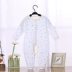 Babyiesies mùa xuân và mùa thu cotton sơ sinh mở tập tin hafu chàng trai jumpsuit cô gái trẻ sơ sinh mùa thu romper bộ body cho bé Áo liền quần