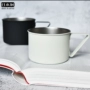 Nhật Bản nhập khẩu cốc dâu cao bằng kim loại inox phong cách Nhật Bản với tay cầm sáng tạo cốc nhỏ cốc cà phê retro - Tách cốc giữ nhiệt starbucks