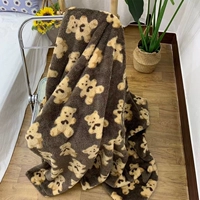 Брендовая милая накидка, удерживающее тепло одеяло для школьников, с медвежатами