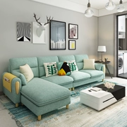 Bắc Âu kết hợp sofa vải căn hộ nhỏ hiện đại nhỏ gọn ba nordic góc Busha mủ rửa - Ghế sô pha