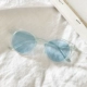 Чай с молоком, синие солнцезащитные очки, популярно в интернете