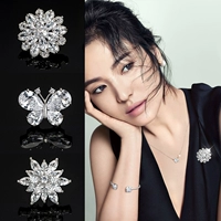 Thời trang hàn quốc zircon mini brooch trâm cardigan áo len coat neckline pin khóa quần áo với phụ kiện phụ nữ trâm cài áo