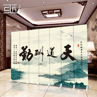 Trung Quốc màn hình vách ngăn phòng khách đơn giản hiện đại phòng ngủ gấp đôi di động hiên đơn giản màn hình gấp vải retro - Màn hình / Cửa sổ lam gỗ cầu thang