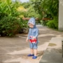 Trẻ em Hàn Quốc một mảnh áo tắm cậu bé kem chống nắng dễ thương cá mập áo tắm bé con spa áo tắm trùm đầu quần bơi bé trai