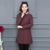 Quần áo cotton chống mùa nữ 2018 mới áo khoác cotton nhẹ nữ dài Phần mỏng phiên bản Hàn Quốc của áo khoác cotton mùa đông cỡ lớn áo phao burberry nữ chính hãng Bông