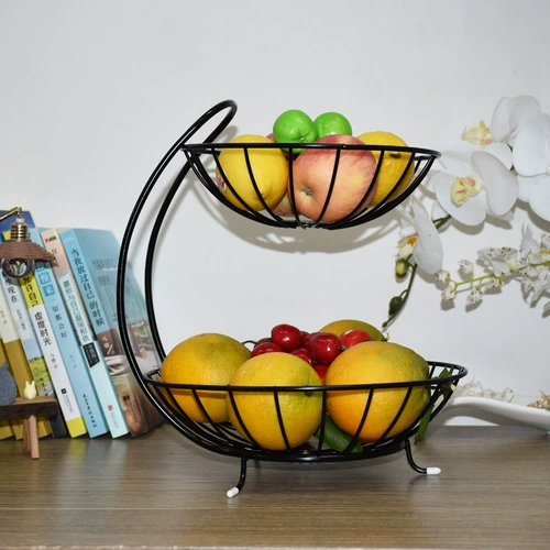 Двухэтажный фруктовый элитный изысканный журнальный столик, современная и минималистичная корзина для хранения