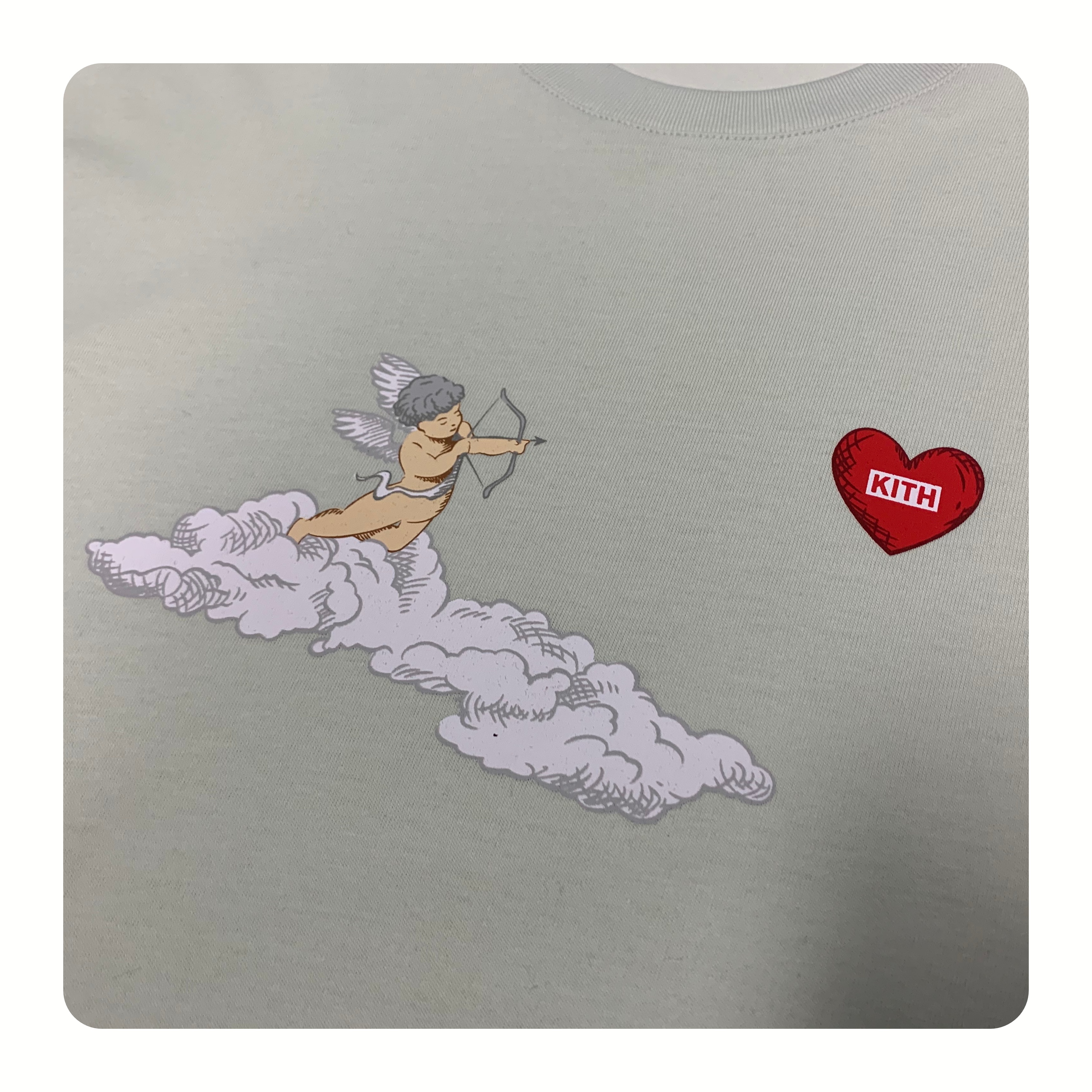 MorandiCorrect version KITH store limit Cupid Tee Cupid love of arrow men and women easy Short sleeve T-shirt