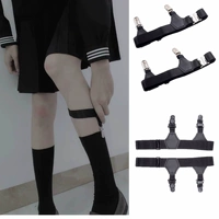 Calf garter clip vớ nam và nữ trong vớ, vớ chống trượt, vòng chân, kẹp đôi, clip jk garter, chân, tiếng Nhật - Nịt Tất phu kien thoi trang nam nu