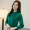 Xuân-Hè 2018 phiên bản Hàn Quốc mới của áo sơ mi rộng đáy rộng có cổ rộng sơ mi nữ cổ áo sơ mi voan dài tay hoang dã quần túi hộp nữ
