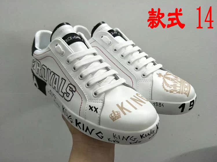 Style (14)European station 2020 new pattern cowhide Round head Frenulum letter leisure time fashion Little white shoes Low Gang men and women shoes Couple shoes