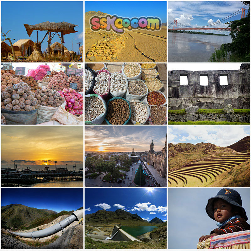 外国景点秘鲁风光景色安第斯山脉南美旅游高清JPG图片摄影图素材