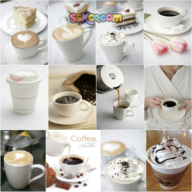 咖啡奶茶场景高清JPG摄影特写照片4K壁纸背景图片插图设计素材