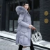 2018 mùa đông mới chính hãng vịt và vịt xuống áo khoác nữ phần dài Hàn Quốc phiên bản của màu trắng vịt xuống dày áo chống mùa đặc biệt Xuống áo khoác
