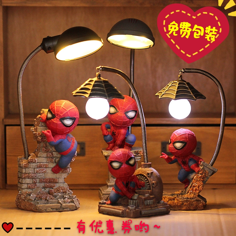 Bút sáng tạo Người hùng Marvel đêm ánh sáng Người bạn trai Người nhện tặng quà sinh nhật trang trí phòng ngủ - Trang trí nội thất