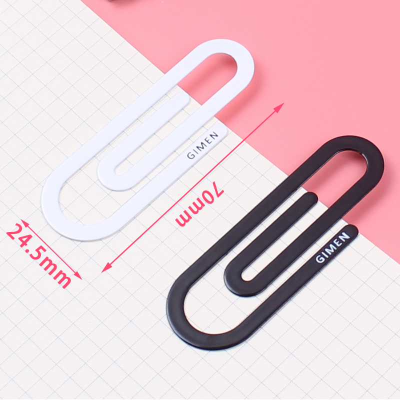 Medium White Blackmulti-function originality paper clip colour Binding needle box-packed Large paper clip Stationery Pin to work in an office Paper clip