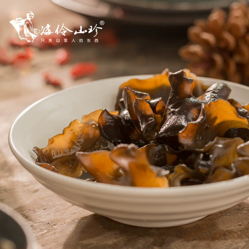 Haoling Mountain Mountain Zhenye Black Timurus Qingchuan Farm Self -продукция натурального сухого грузового уша, нагруженного мясом, густое сухое гриб