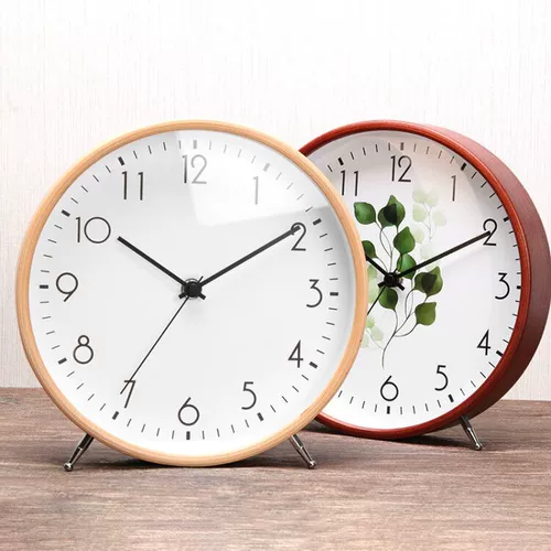 8 -Придворные нордические простые часы часы популярные популярные Pymi -lange Sleep Sleed Wood Watch Desktop Silent Creative Moto Clock