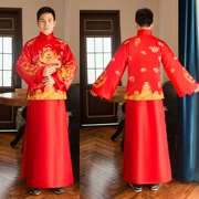 2017 Wu Qilong Liu Shishi Trung Quốc váy cưới hiển thị Wo chú rể men bánh mì nướng Tang phù hợp với mùa thu trang phục dân tộc
