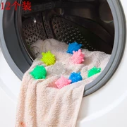 Máy giặt cuộn dây chống ma thuật khử trùng bóng giặt mềm không làm hỏng quần áo giặt và giặt bóng 12 gói - Hệ thống giá giặt