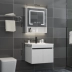 gương lavabo đẹp Nội các phòng tắm bằng gỗ nguyên hạt kết hợp hiện đại tủ gương trong phòng tắm bộ tủ gương phòng tắm 