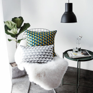 Mô hình phòng thời trang pop trừu tượng ba chiều hình học jacquard đệm gối phong cách Bắc Âu nghệ thuật bằng gối vuông thắt lưng gối