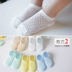 Vớ lưới trẻ em mùa xuân và mùa hè cotton siêu mỏng vớ bé sơ sinh nông cạn miệng rắn màu thấp giúp bé vớ ngắn - Vớ Vớ