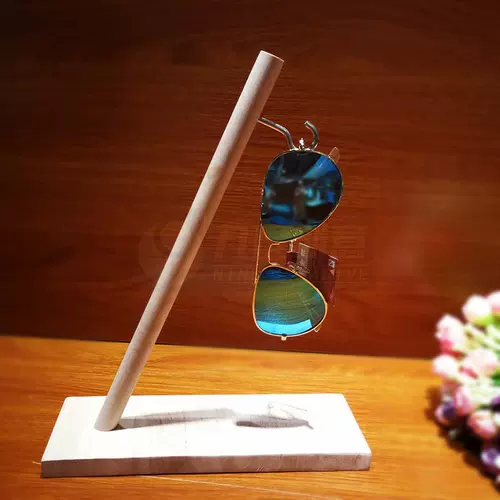 Девять -дефицитная креативная ML009 Solid Wood Simple Aslowes Lelfs Солнцезащитные очки подвесные витрины