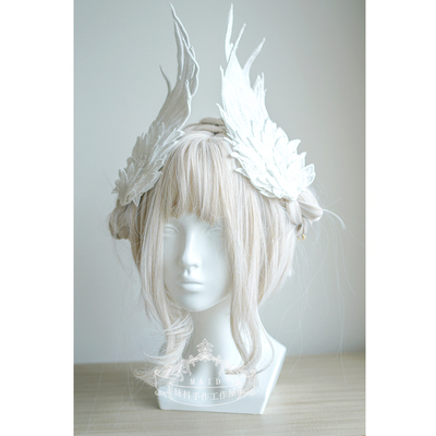 taobao agent [Limited Time Special] Original Design Angel's Wing Lolita, Black and White two -color embroidery edge