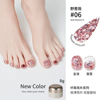 Оранжевые красные блестящие блески 06#Wild Rose-8G